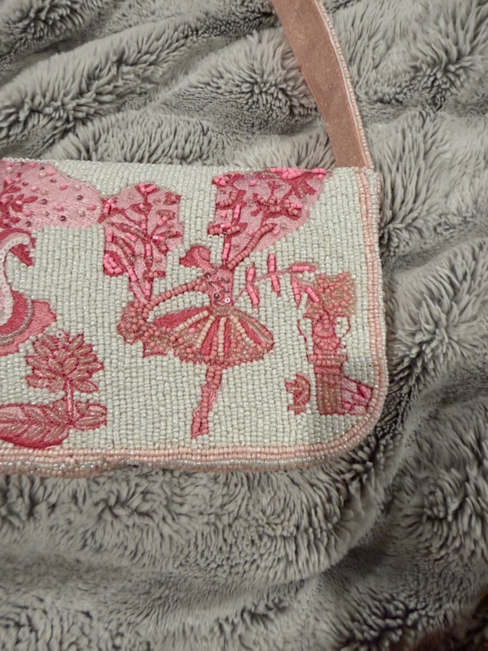 Viral TikTok Pink Beaded Ballerina Shoulder Bag - Picture 7 of 8